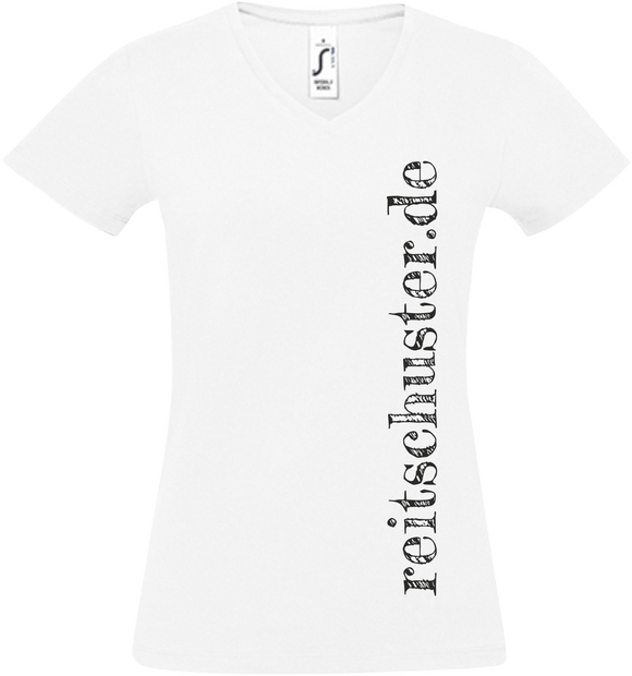Damen V-Neck T-Shirt „reitschuster.de