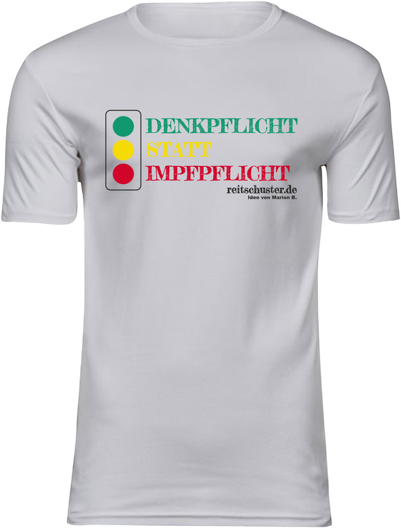 T-Shirt UNISEX  „Denkpflicht statt Impfpflicht