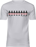 T-Shirt UNISEX  „Gemeinsam Stark" weiß mit schwarz/roten Aufdruck