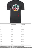 T-Shirt UNISEX  „Peace"schwarz, mit bunten Aufdruck im RS Design