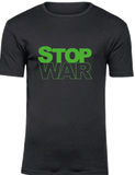 T-Shirt UNISEX, schwarz, Design 2  „STOP WAR"