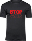 T-Shirt UNISEX, schwarz, Design 2  „STOP WAR"