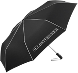 Regenschirm "SELBSTDENKER" schwarz/rot & schwarz/grau