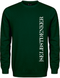 Sweater "SELBSTDENKER" Forest (Grün), mit weissen Aufdruck