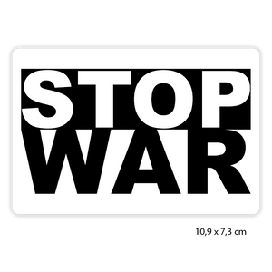 Aufkleber "Stop War" für Innen und Außenbereich