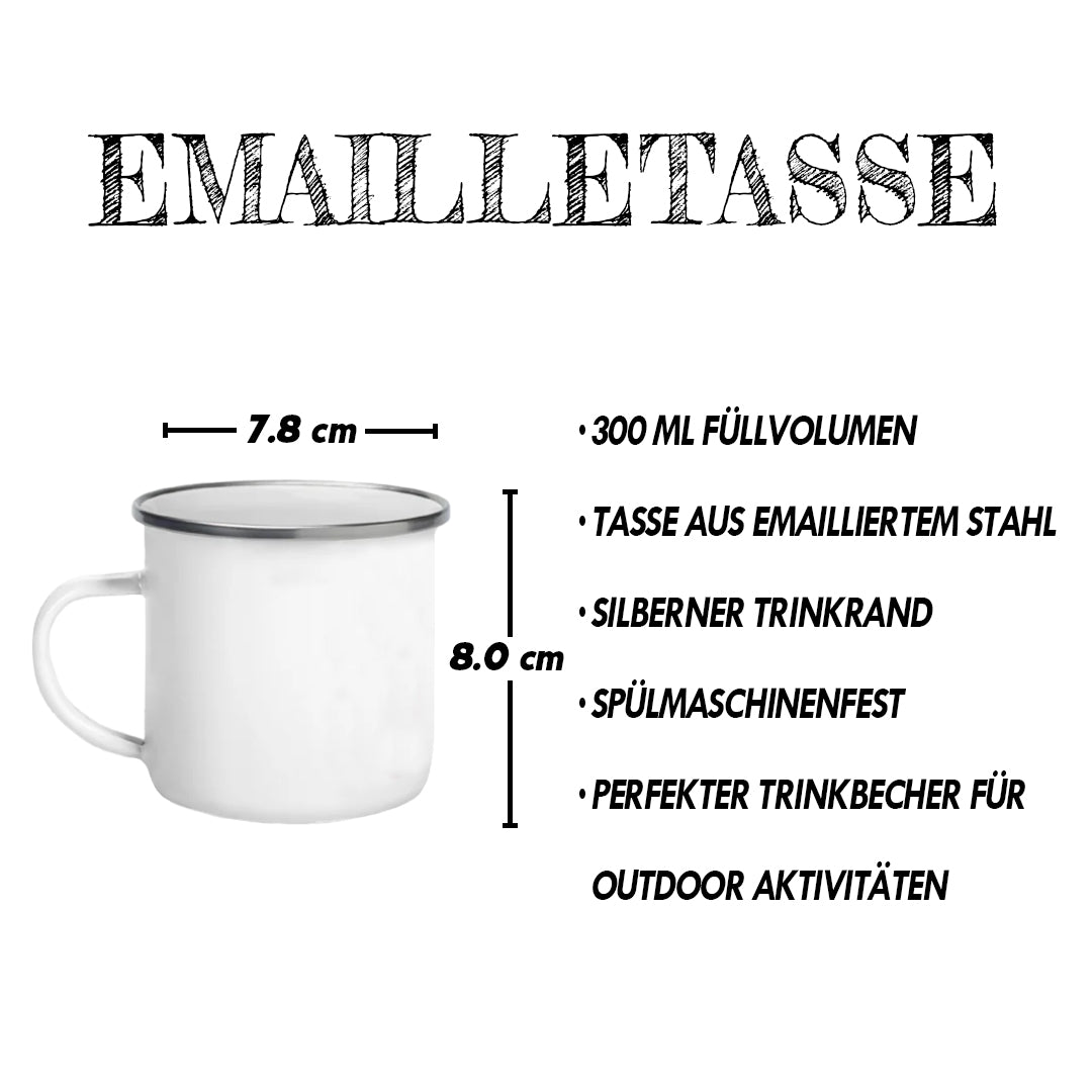 Emailletasse "SELBSTDENKER"