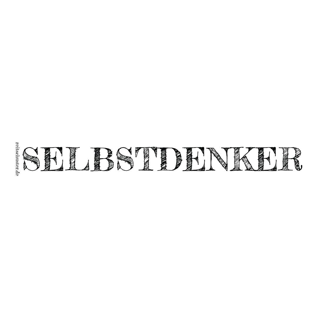 Emailletasse "SELBSTDENKER"