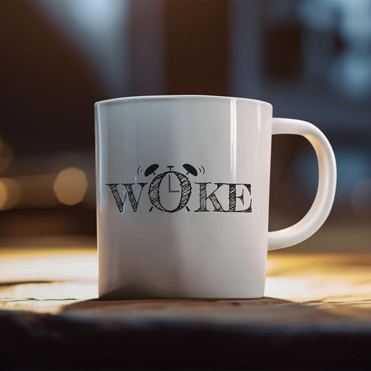 Kaffeebecher "WOKE" Wecker