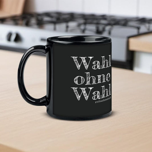 BR Kaffeebecher "Wahl ohne Wahl", schwarz