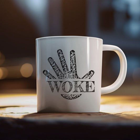 Kaffeebecher "WOKE" HAND