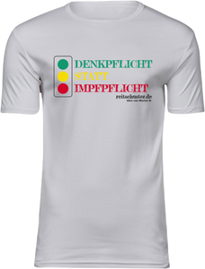 T-Shirt UNISEX  „Denkpflicht statt Impfpflicht" Ampel