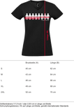 Damen V-Neck T-Shirt „Gemeinsam Stark" schwarz