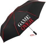 Regenschirm "GAME OVER" schwarz/rot & schwarz/grau