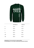 Sweater "GAME OVER" Forest (Grün), mit weissen Aufdruck
