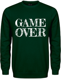 Sweater "GAME OVER" Forest (Grün), mit weissen Aufdruck