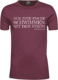 T-Shirt "Nur TOTE Fische..." (in 4 Farben)