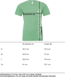 T-Shirt V-Neck „reitschuster.de“ Grün Meliert